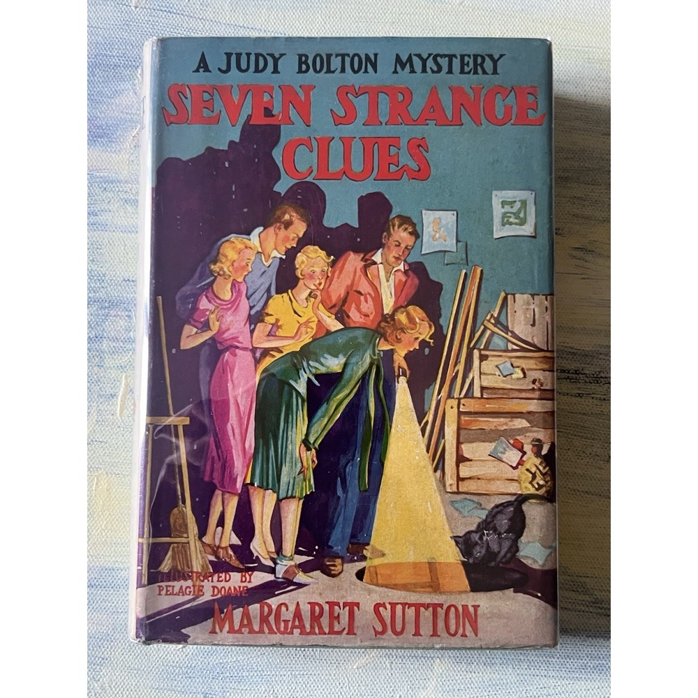 Seven Strange Clues Judy Bolton 1932 First Edition Later Printing DJ Margaret Su